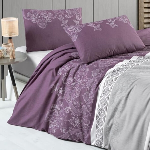 Луксозно спално бельо Andria единично легло 90% памук с ластик 160x200 3 части