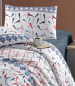 Зимно спално бельо Casual чаршаф фланелен памук двойно легло 240x260 см