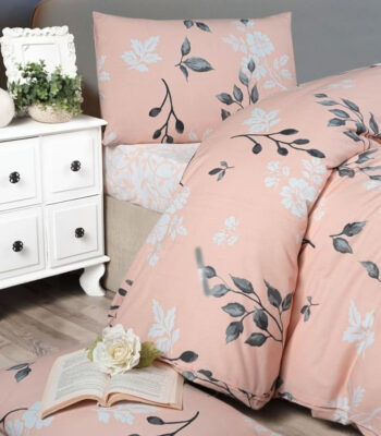 Качествено спално бельо Rahel единично легло 90% памук с ластик 160x200 3 части