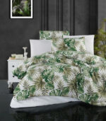 Зелено спално бельо Verde двойно легло ранфорс 200x220 4 части