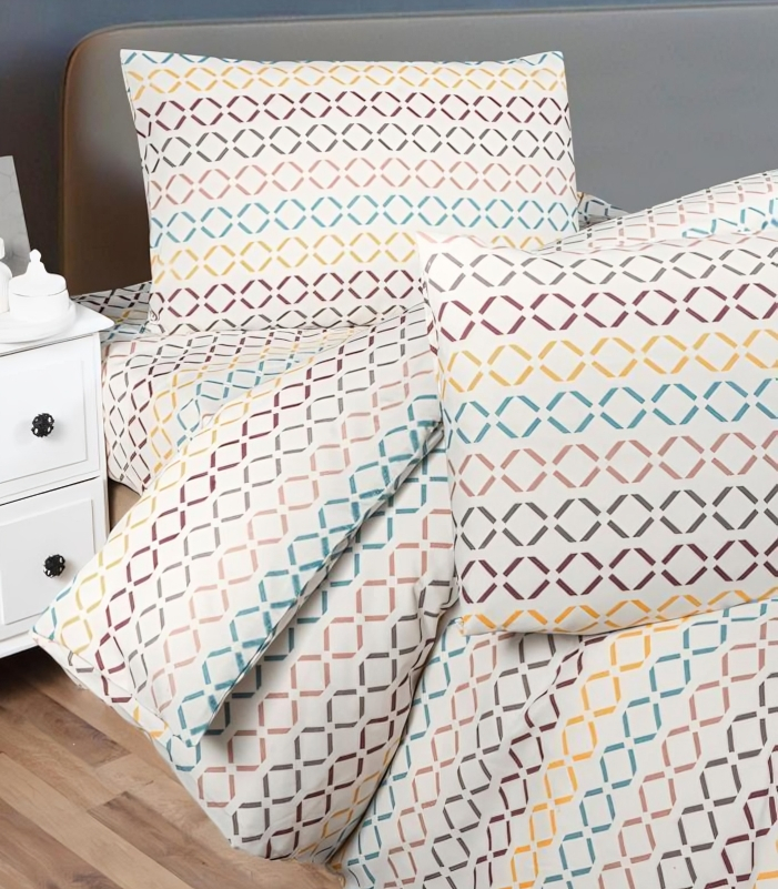 Verona памучно спално бельо детайл висококачествена тъкан 90% памук