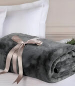 Стилно одеяло wellsoft антрацит 170x230 см тъмно модерно