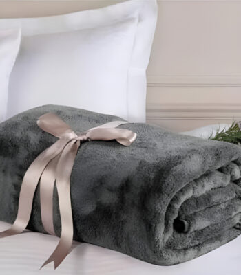 Стилно одеяло wellsoft антрацит 170x230 см тъмно модерно