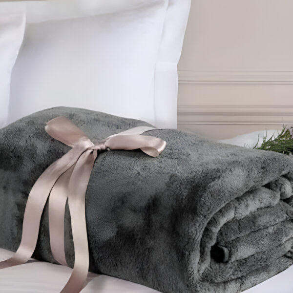 Стилно одеяло wellsoft антрацит 170x230 см тъмно модерно
