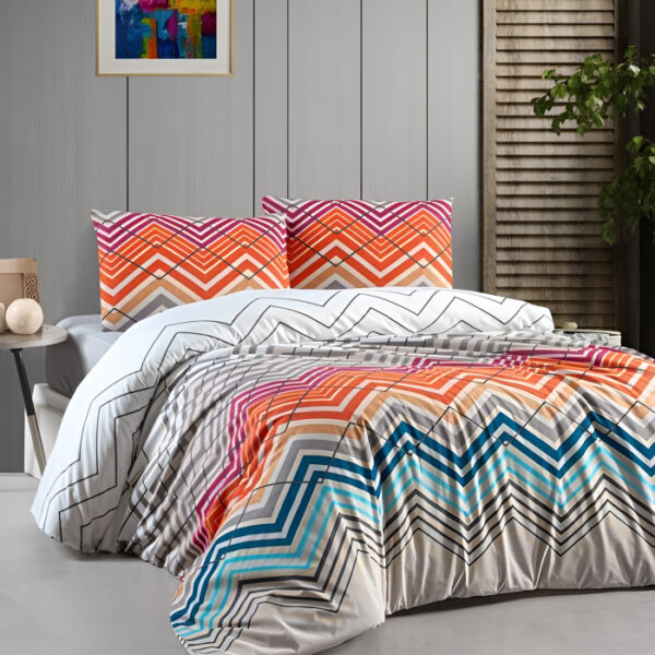 Alexa луксозно памучно спaлно бельо с ластичен чаршаф за двойно легло 200x220 см