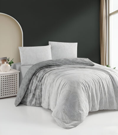 Памучно спално бельо Aren качествена материя детайл