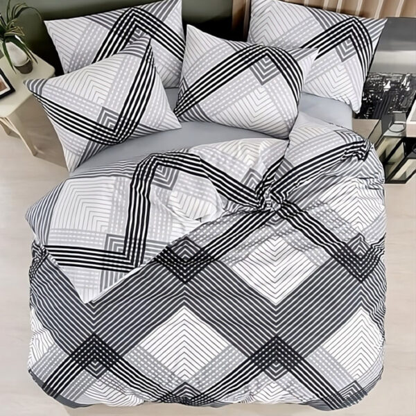 Arven Ranforce памучно спално бельо с геометричен дизайн за двойно легло 200x220 см