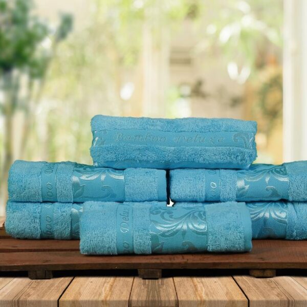 Бамбукова хавлия 50x90 см органична мека от бамбук и памук