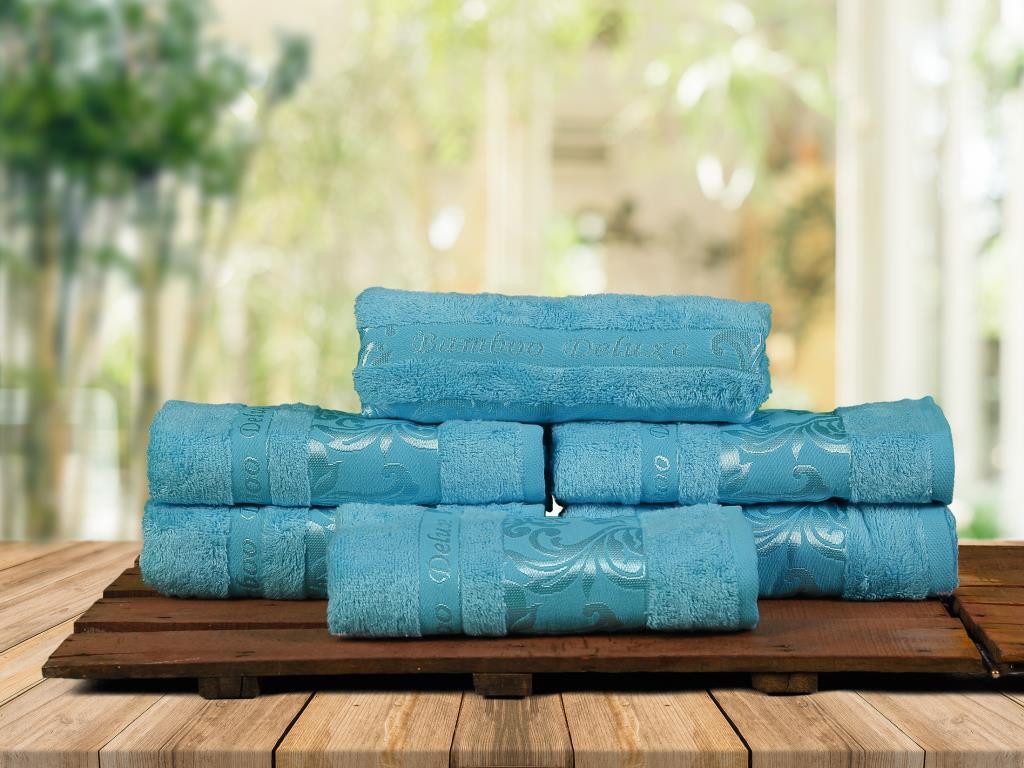 Бамбукова хавлия 50x90 см органична мека от бамбук и памук