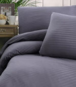 сатенено спално бельо антрацит 83 нишки плътност