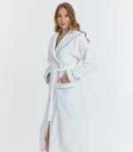 Халат дамски бял 100% памук