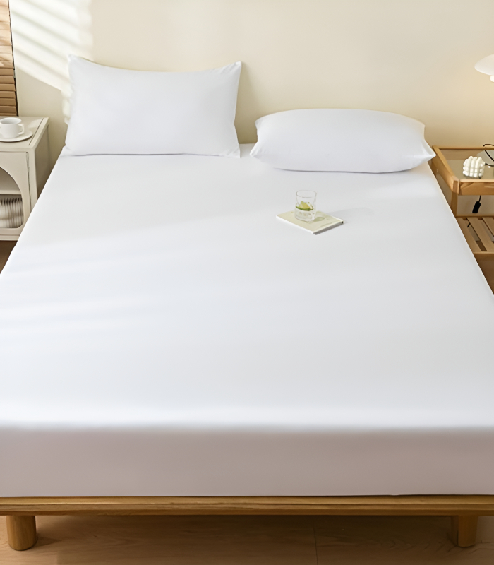 Чаршаф с ластик комплект с калъфки за възглавници 160x200