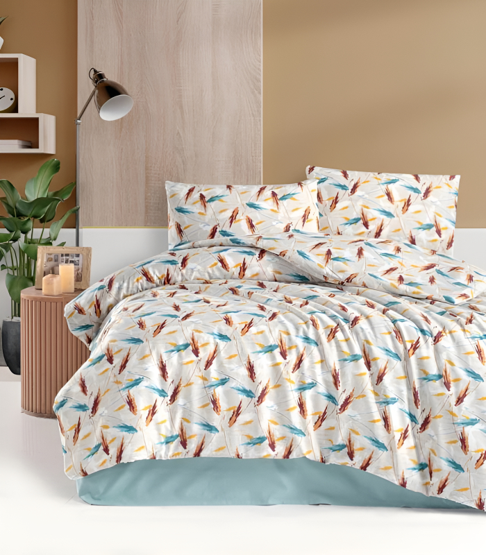 Спално бельо Melisa 200x220 см двойно легло комплект Спално бельо Melisa мека тъкан детайли