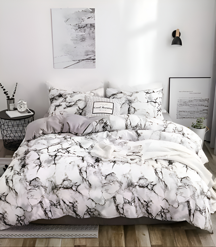 Качествено спално бельо от ранфорс - мека текстура 57 нишки/см² Спално бельо от ранфорс Softcore 200x220 см - луксозен комплект за двойно легло