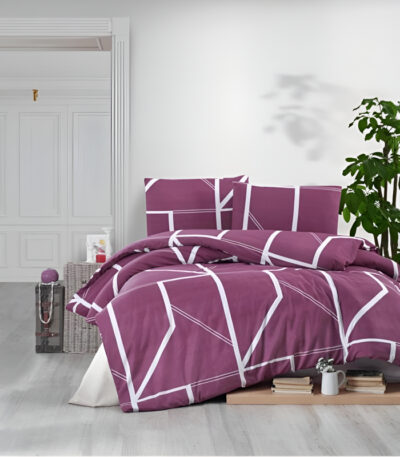 спaлно бельо лилав комплект 4 части двойно легло