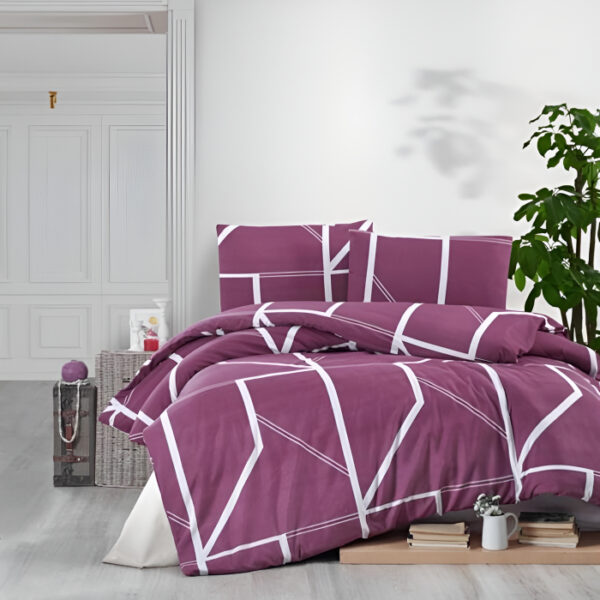 спaлно бельо лилав комплект 4 части двойно легло