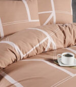 спално бельо бежов цвят двойно легло комплект