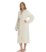 Дамски халат Triga с качулка 100% памук макси дължина мек