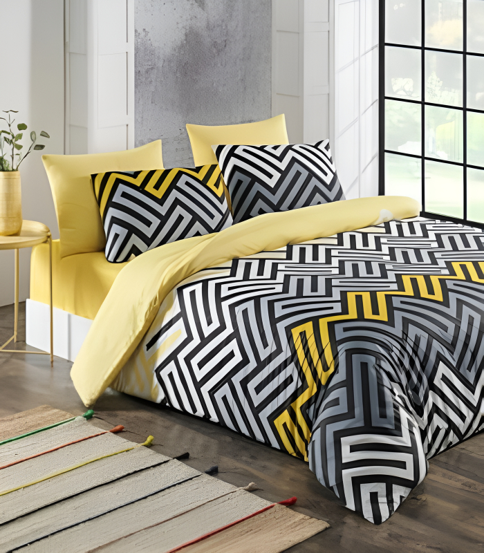 Спално бельо Violet Ranforce 200x220 памучен комплект