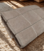 Памучна хавлия KareMicro 70x140 см бежова за баня