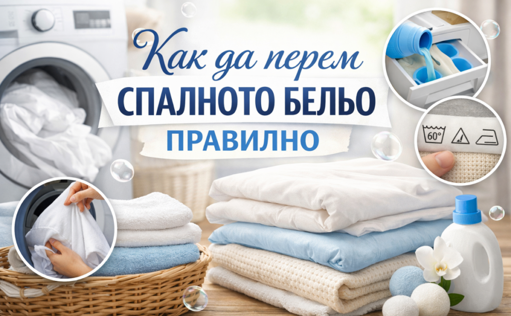 Как да перем спалното бельо правилно