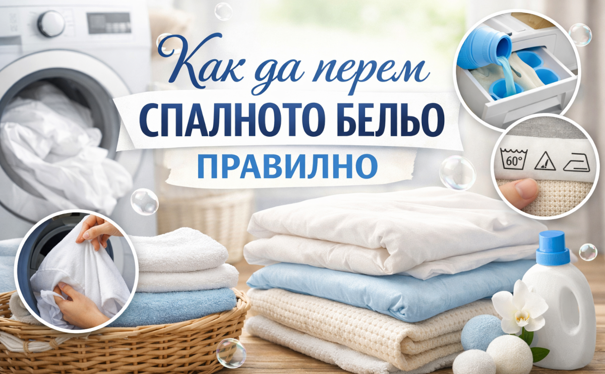 Как да перем спалното бельо правилно