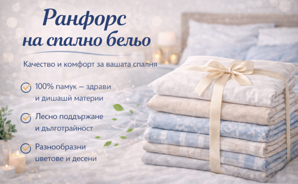 Ранфорс спално бельо - плътна памучна тъкан с матова повърхност и яркит цветове