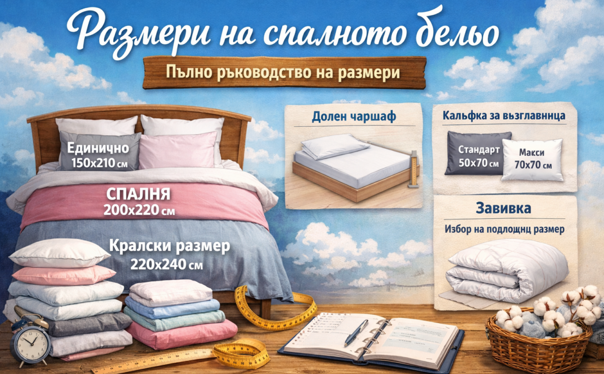 Размери сапално бельо