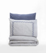 Nitsa navy blue тъмносин ранфорс крупен план качество