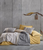 Спално бельо Недра бежово ранфорс 100% памук двойно легло Hrimar Comfort