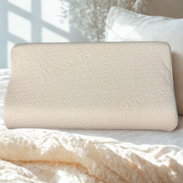 Ортопедична възглавница против хъркане мемори пяна 58x31 см алое вера