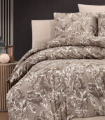 Ecosse Veronica кафяв цвят ранфорс текстура детайл памучен