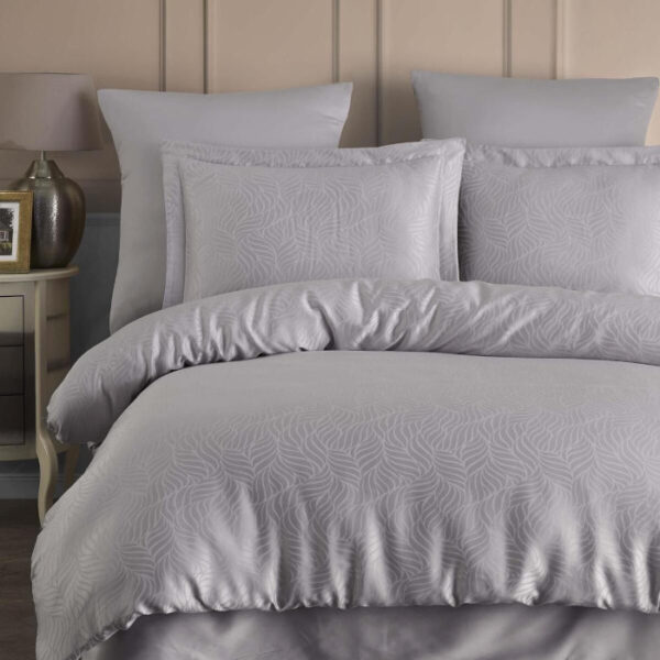 Спално бельо Lienzo в нежен светлосив цвят