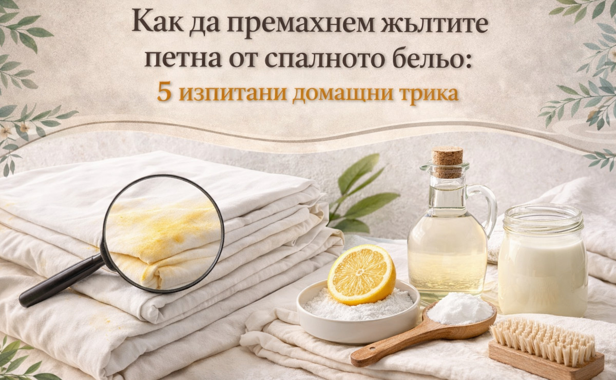 Как да Премахнем Жълти Петна от Спално Бельо