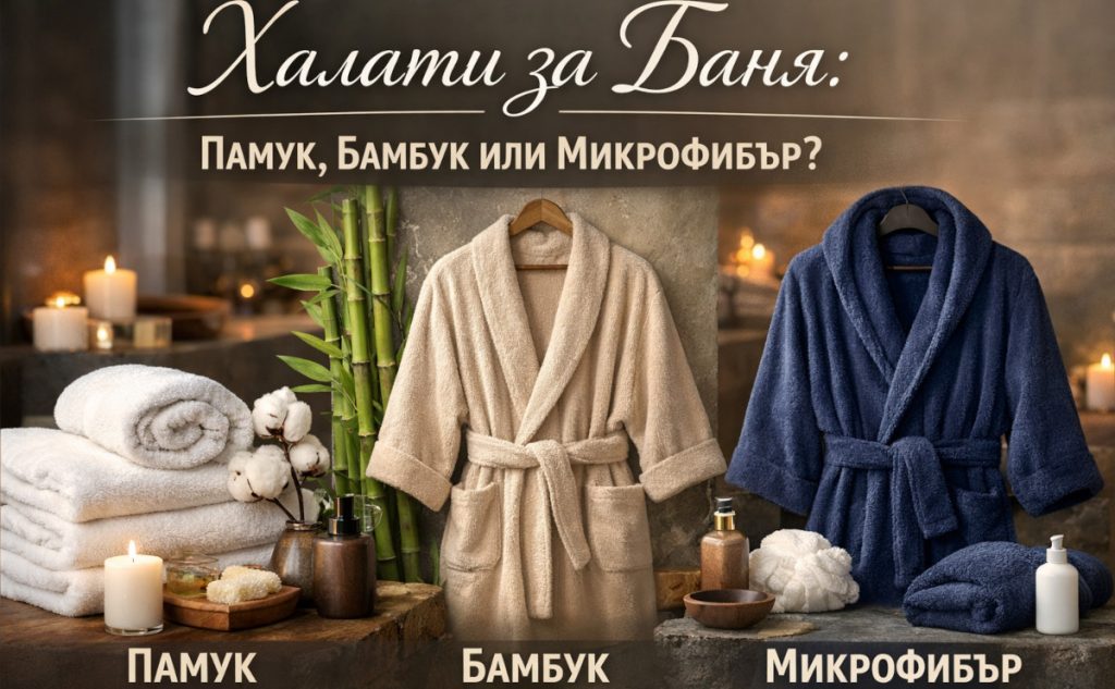 Халати за Баня: Памук, Бамбук или Микрофибър