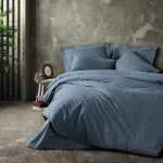 Спално бельо Plain антрацит ранфорс 100% памук двойно легло Hrimar Comfort