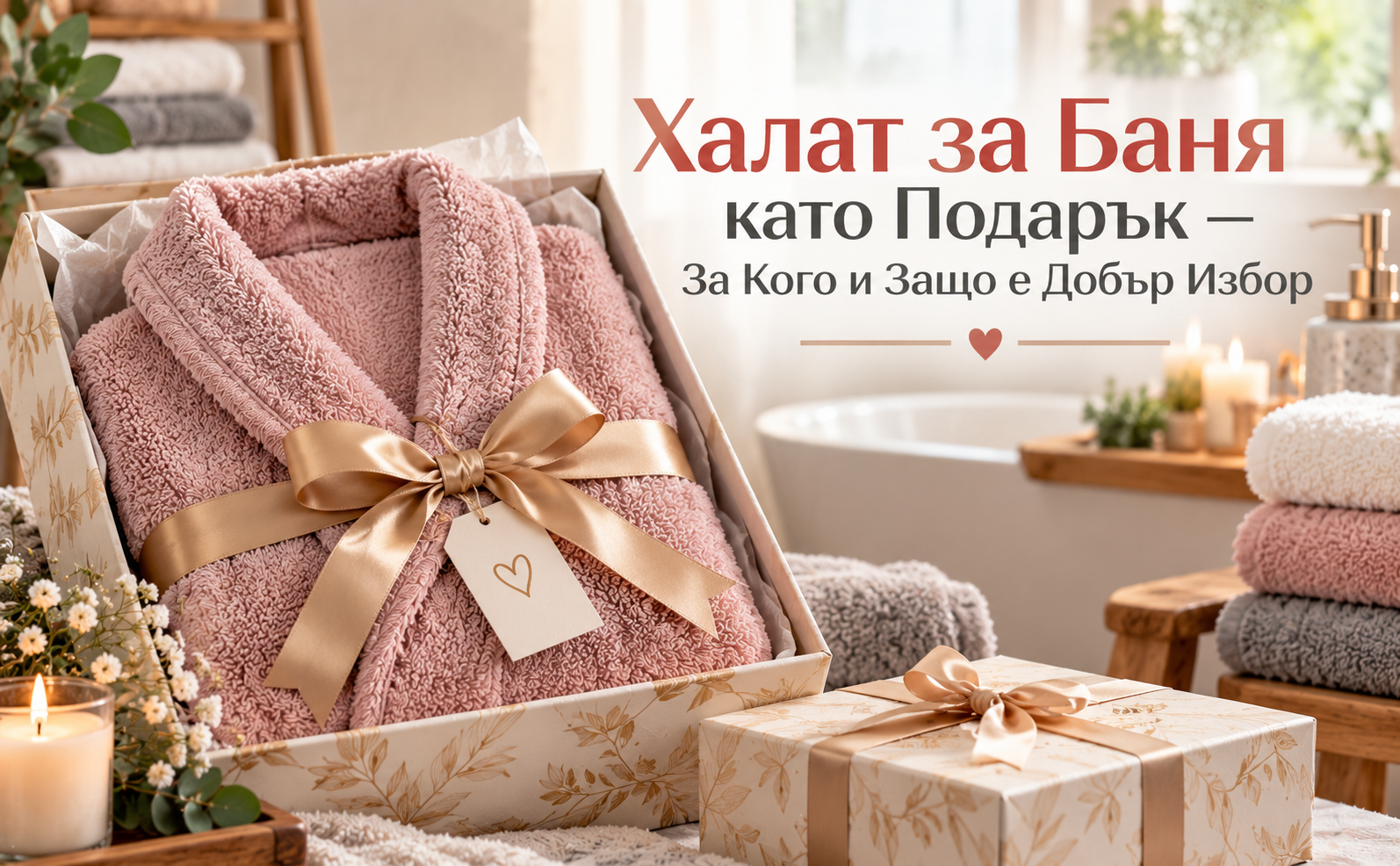 дамски халат за баня Triga като подарък за жена