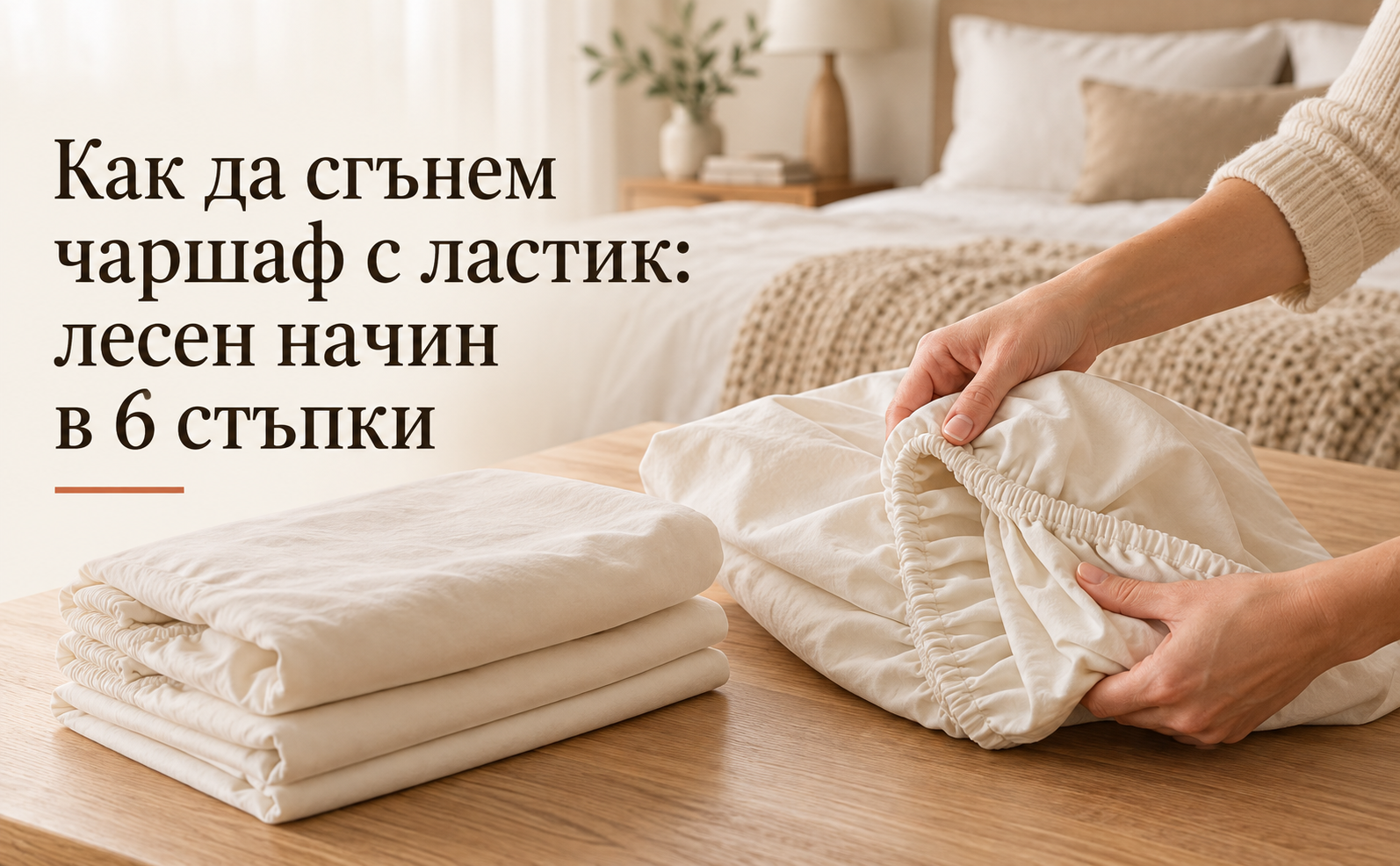 Как да сгънем чаршаф с ластик
