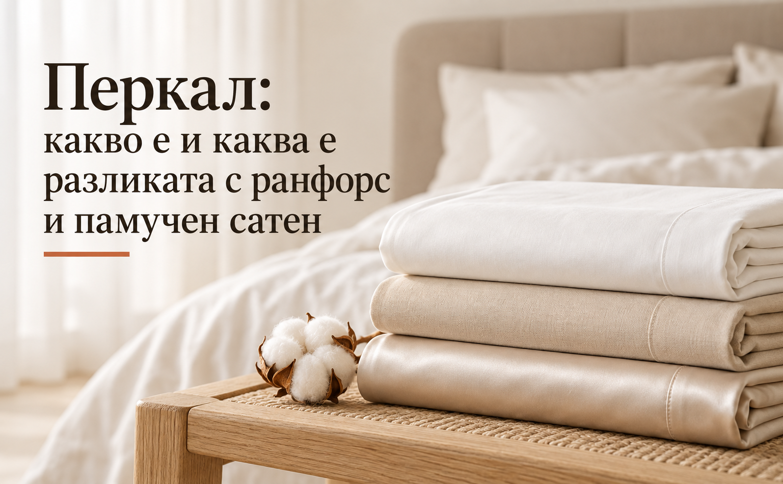 Перкал: какво е и каква е разликата с ранфорс и памучен сатен