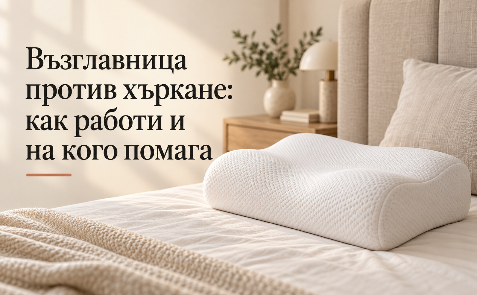 Възглавница против хъркане: как работи и на кого помага